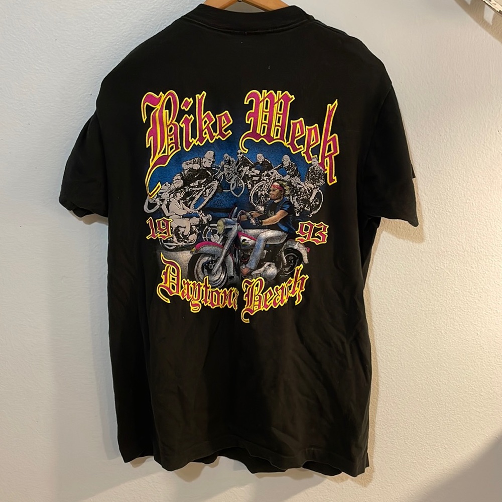 Vintage Men's 1993 Bike Week T-Shirt - L